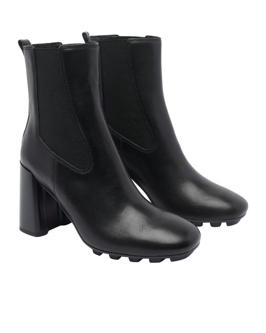 Hogan Black Pump Booties