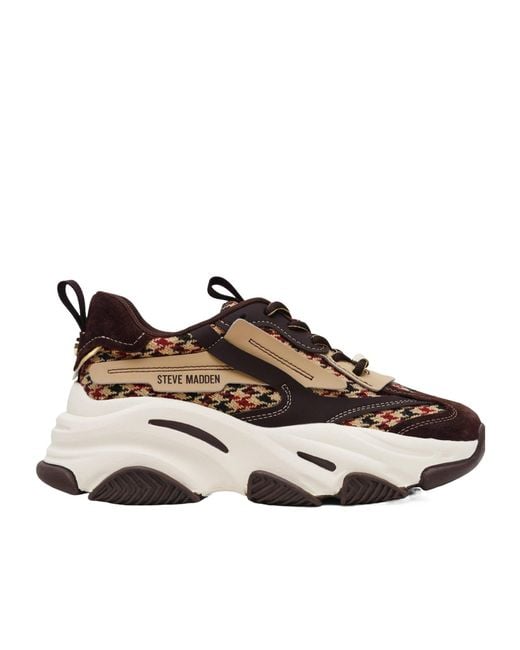 Steve Madden Brown Color Block Casual Shoes