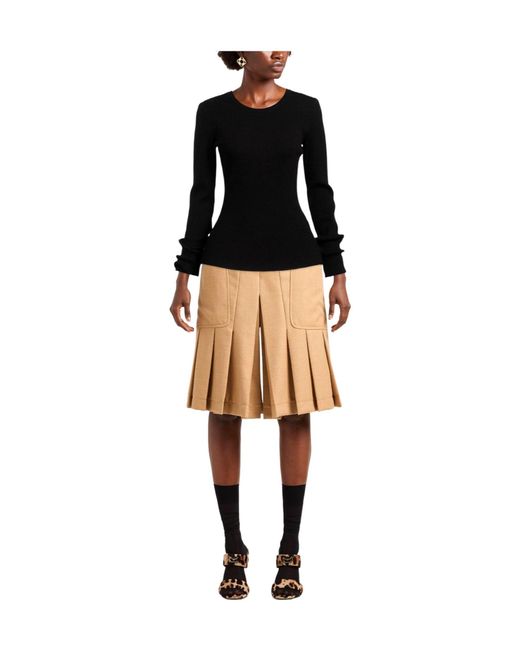 Rag & Bone Black Minimalist Solid Color Knit Top