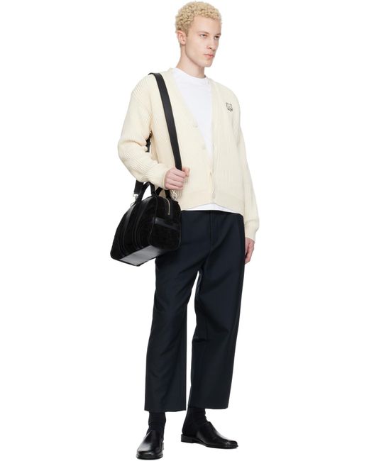 Maison Kitsuné Natural Fox Head Cotton Cardigan for men