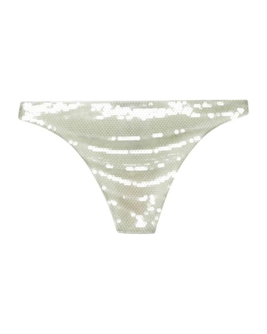 Prada White Sequined Tulle Panties