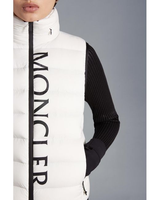 Moncler Gray Cenis High-Neck Down Vest