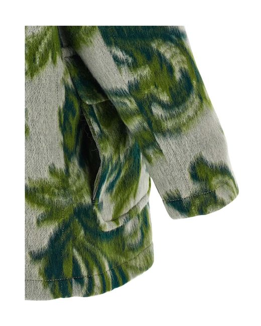 Etro Green Patterned Carded Jacket