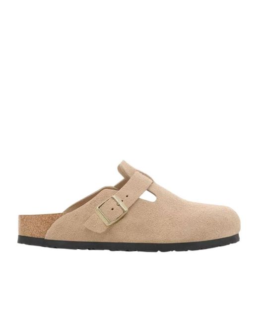 Birkenstock Brown Boston Slip-On Clogs