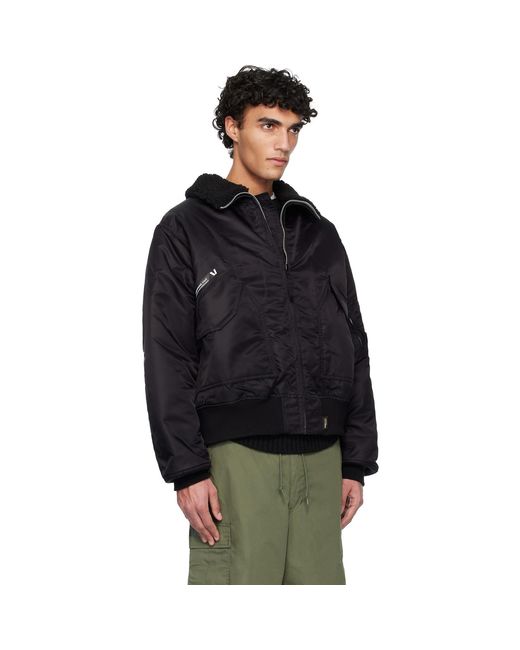 (w)taps Black Drab Es Pilot Jacket for men