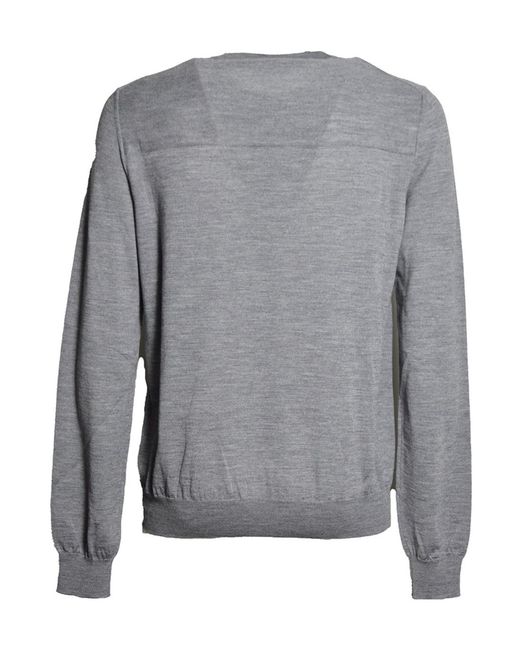 Jil Sander Gray Crewneck Long-Sleeved Jumper for men