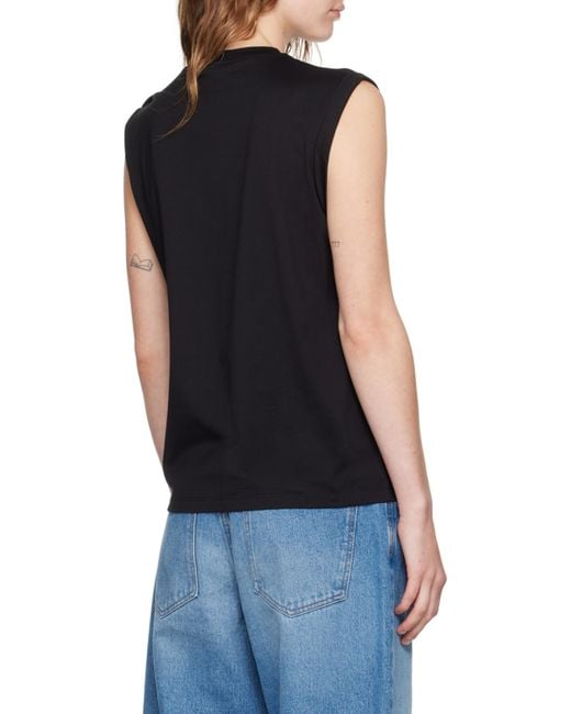Balmain Black Cotton Logo T-Shirt