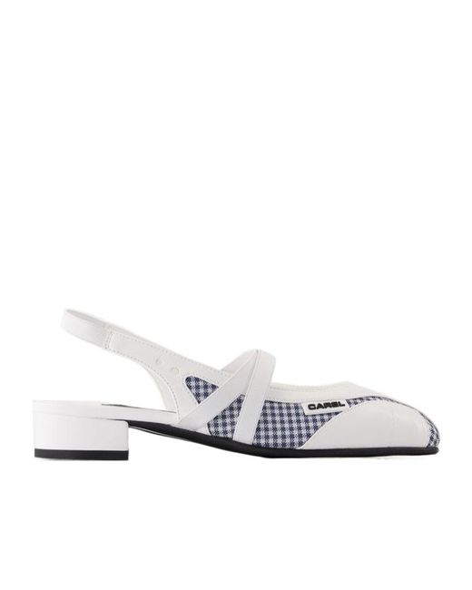 CAREL PARIS White Peachy Flats