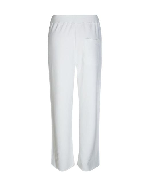 Dondup White Fleece Drawstring Pants