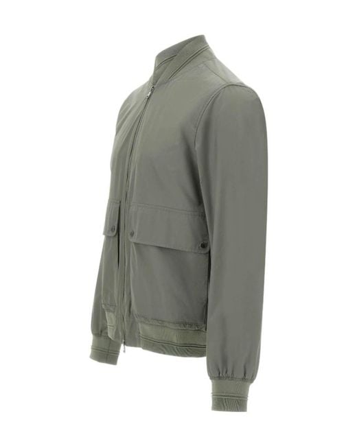 Woolrich Gray Urban Wesley Bomber Jacket for men