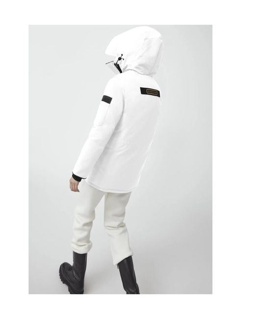 Canada Goose White Expedition Parker Down Jacket