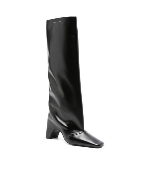 Coperni Black Bridge Square Toe Slip-On Boots