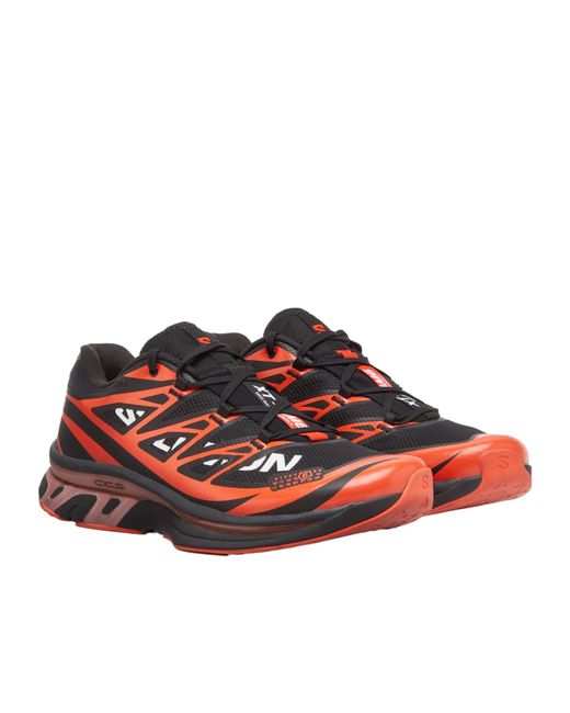 MM6 MAISON MARGIELA X SALOMON Red Logo-Print Sneakers