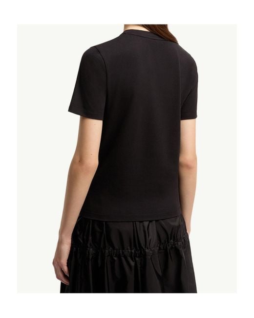 Moncler Black Logo Cotton Jersey T-Shirt