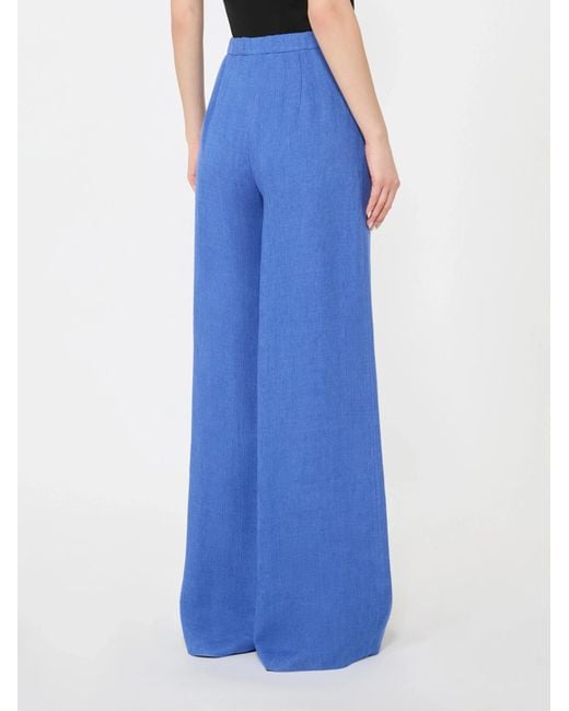 Max Mara Blue Studio Pelota Drawstring Trousers