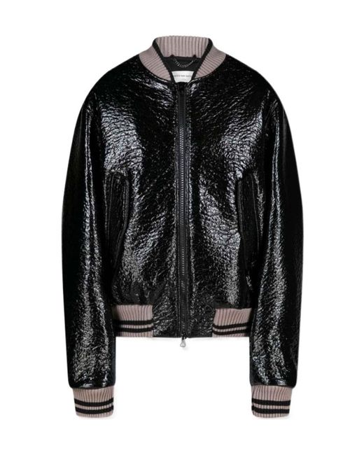 Dries Van Noten Black Long-Sleeved Casual Jacket for men