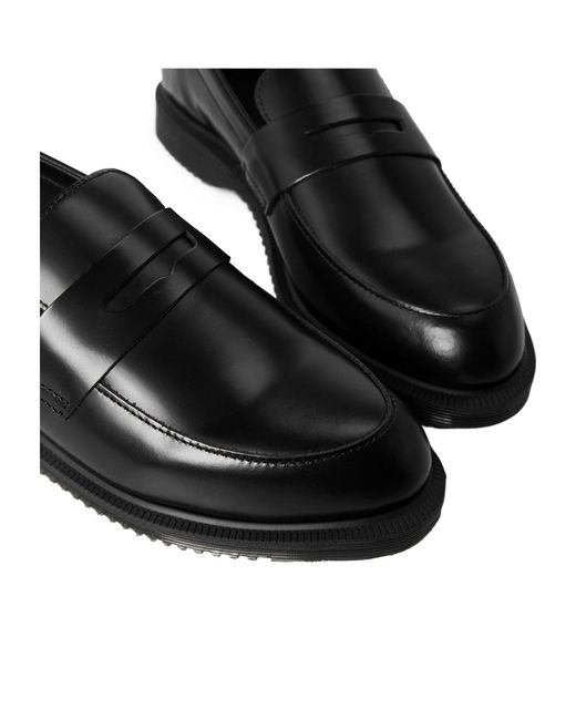 Dr. Martens Black Solid Color Loafers