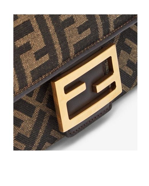 Fendi Brown Monogrammed Shoulder Bag