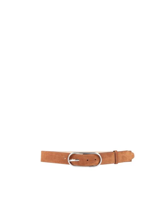 Rag & Bone White Minimalist Suede Belt