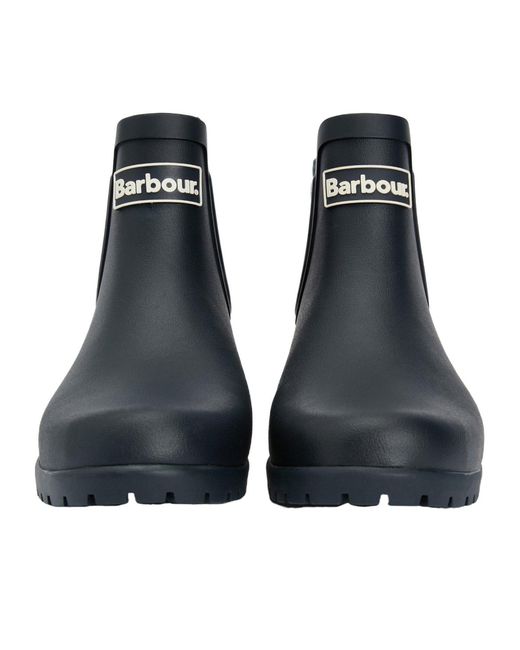 Barbour Blue Wilton Chelsea Wellington Boots