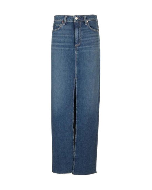 PAIGE Blue Denim Skirt