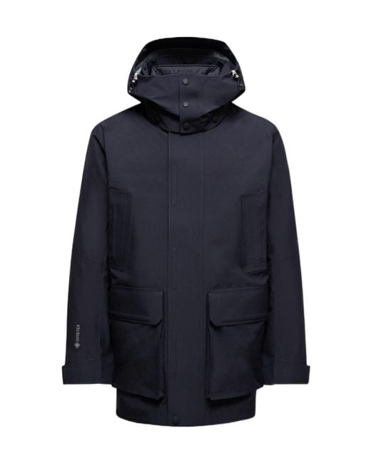 Moncler Blue Grenoble Konza Hooded Jacket for men