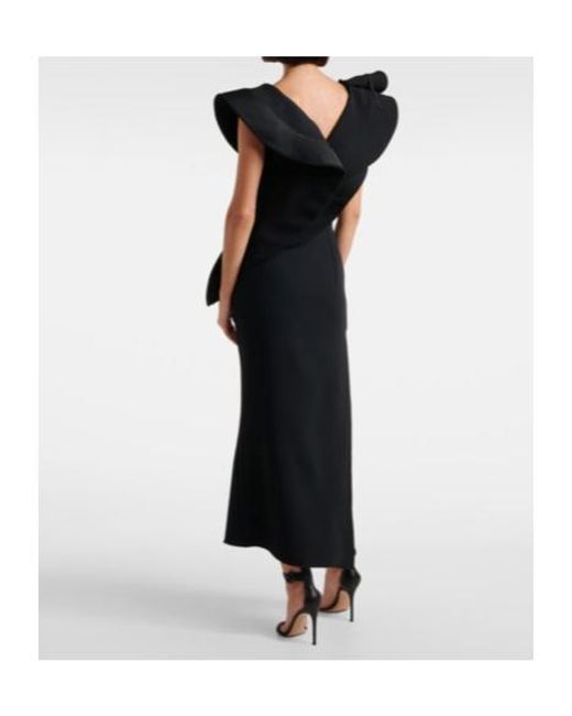 Maticevski Black Revive Wave Crêpe Gown