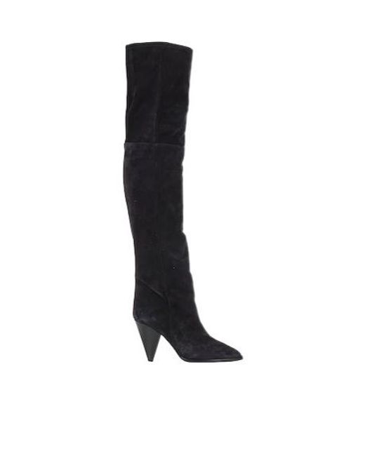 Isabel Marant Black Over-The-Knee Boots