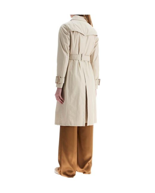 Herno Natural Double-Breasted Belted Coat