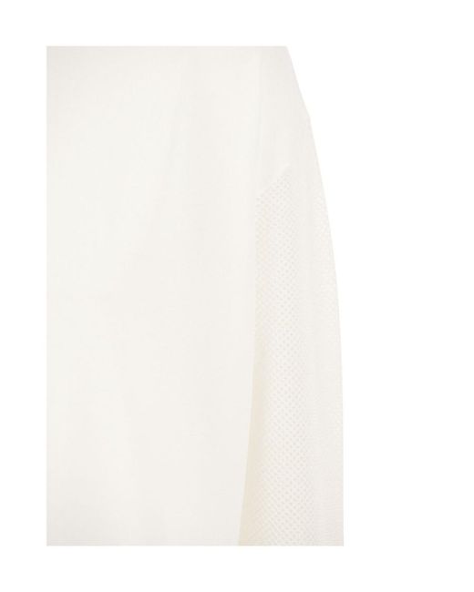 Max Mara White Round-Neck Long-Sleeved Pullover