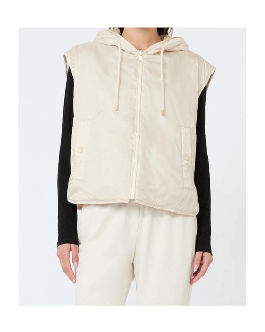 Weekend by Maxmara Natural Accenni Reversible Hooded Gilet