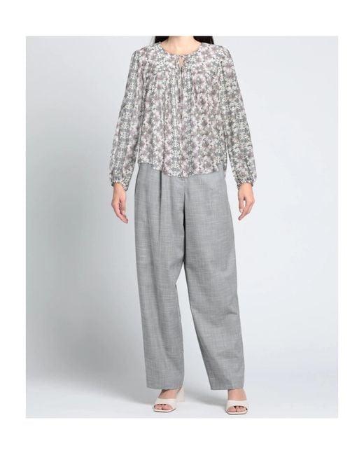 Isabel Marant Gray Floral Print Cover-Up