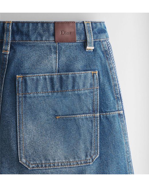 Dior Blue High-Waist Flared Jeans