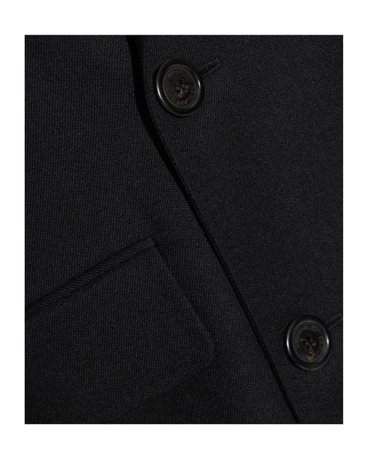DSquared² Black Double-Breasted Coat for men