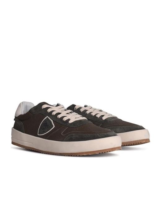 Philippe Model Black Nice Low-Top Sneakers for men