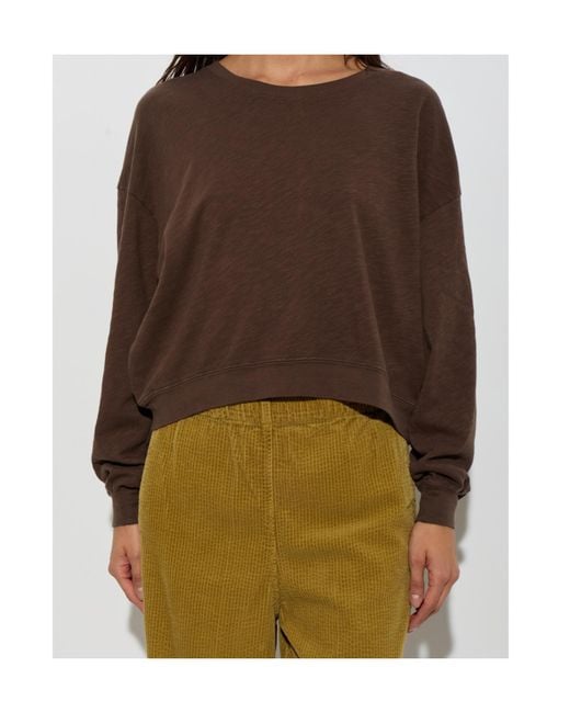 American Vintage Brown Long-Sleeve T-Shirt