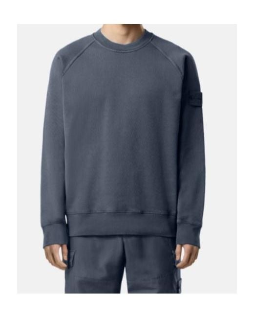 Stone Island Blue Ghost Comfort-Fit Crewneck Sweatshirt for men