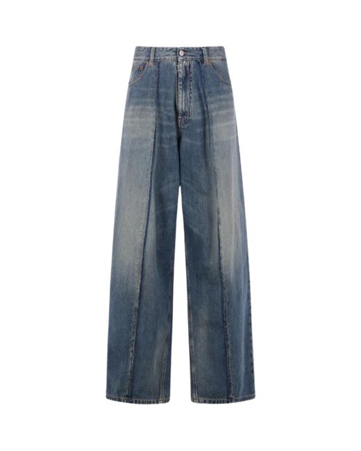 MM6 by Maison Margiela Blue Wide-Leg Jeans for men