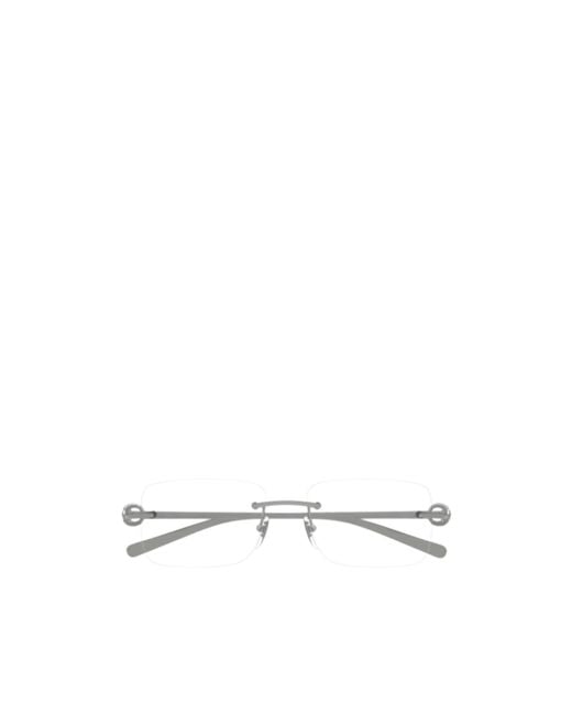 Gucci White Eyewear Gg1703O Rimless Glasses for men