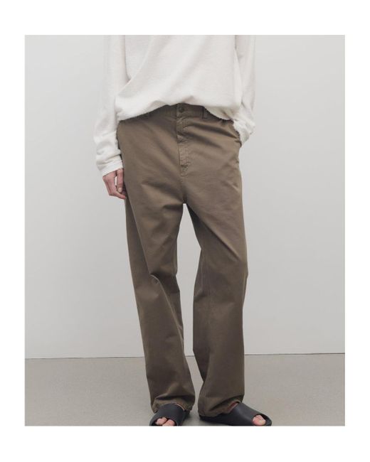 The Row Sharka Cotton Trousers in Natural | Lyst
