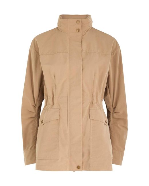 Moncler Natural Logo-Print Parka