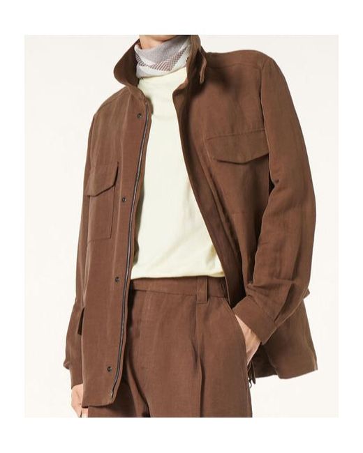Loro Piana Brown Traveller Field Jacket for men
