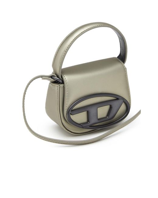 DIESEL Gray 1 Dr-Xs-S Logo-Plaque Mini Bag