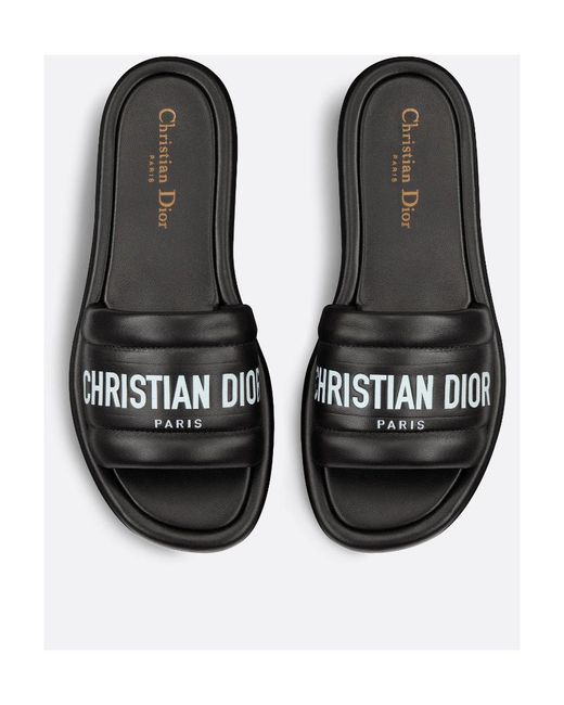 Dior Black Every-D Flip Flops