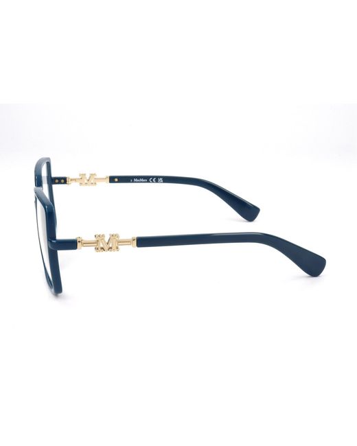 Max Mara White Square Frame Glasses