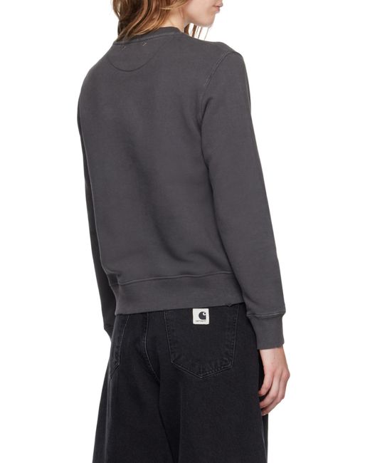 Golden Goose Deluxe Brand Gray Embellished Crewneck Sweatshirt