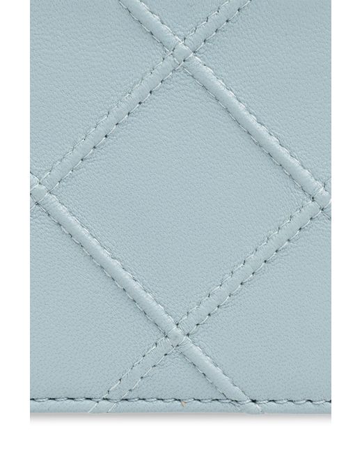 Tory Burch Blue Logo-Embossed Wallet
