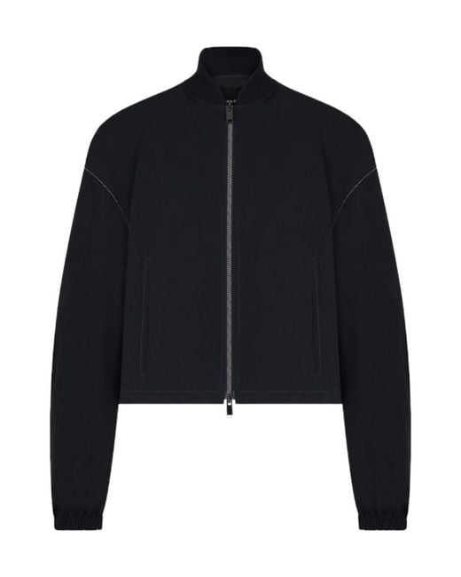 Fabiana Filippi Blue Long-Sleeved Casual Jacket