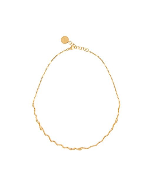Marni White Logo Choker Necklace