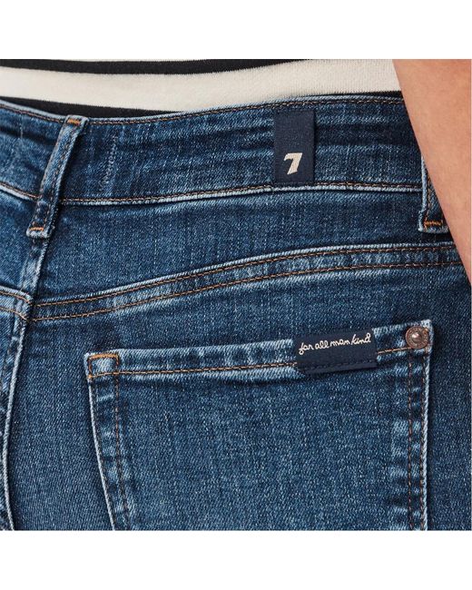 7 For All Mankind Blue Belt Loop Jeans